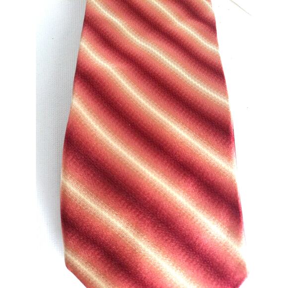 Ted Baker London Silk Blurry Stripe Hand Tailored Tie New - Picture 1 of 7